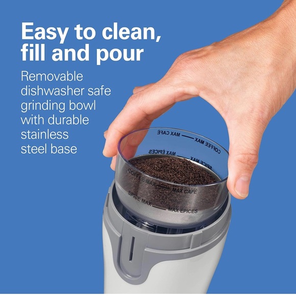 Hamilton Beach Fresh Grind Electric Coffee Grinder, 12 Cups, White NWT - Picture 2 of 5